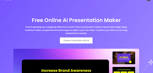 Fotor AI Presentation Maker